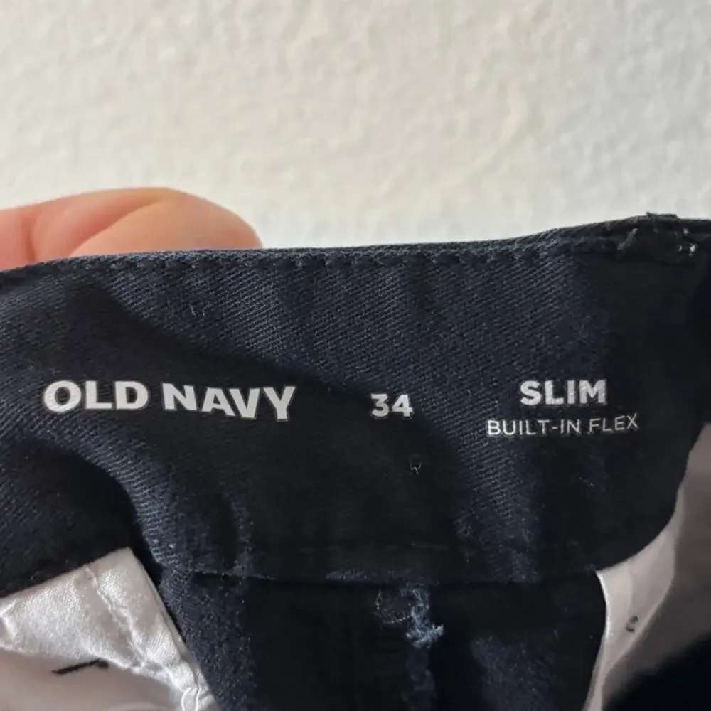 Old Navy Men's Size 34 Slim Built-In Flex Flat Front Chino Shorts 9